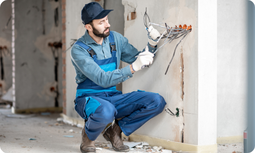Complete wiring and rewiring for villas.